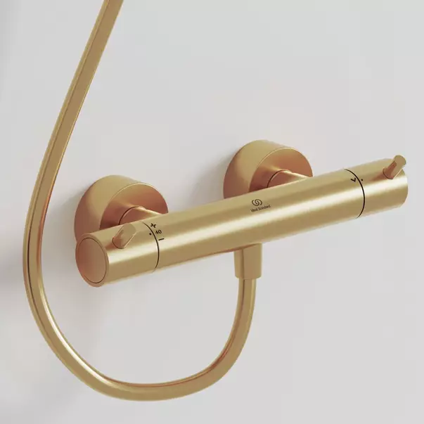 Baterie dus termostatata Ideal Standard Ceratherm T125 auriu periat [2]