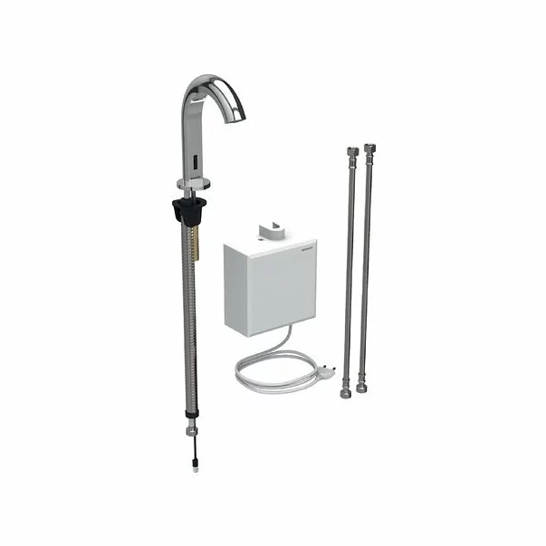 Baterii sanitare - Baterie electronica lavoar Geberit Piave cu alimentare de la retea pentru cutie functionala aparenta