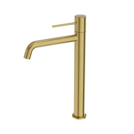 Baterii chiuveta baie - Baterie înaltă pentru lavoar LaVita Verdi 220, fără ventil, brushed gold