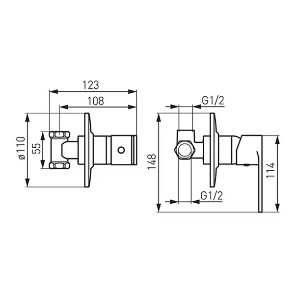 Baterie incastrata dus Ferro Algeo 1 consumator [1]