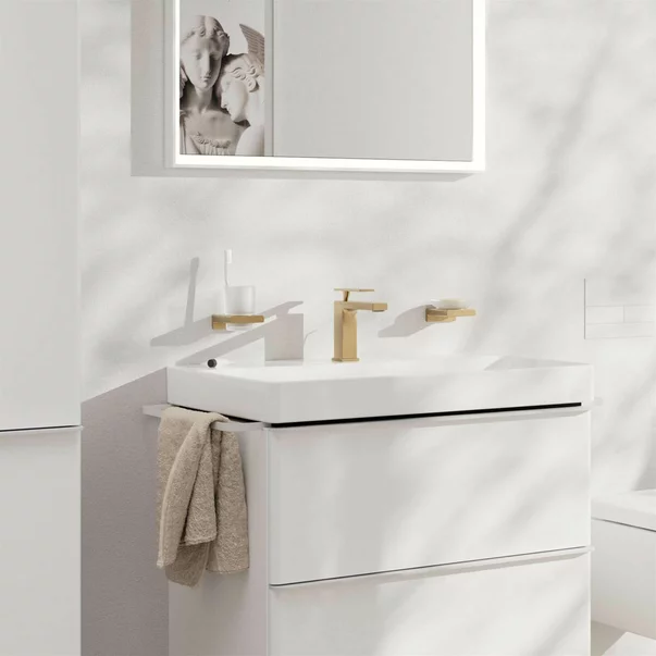 Baterie lavoar bronz periat Hansgrohe Tecturis E 110 CoolStart EcoSmart+ [1]