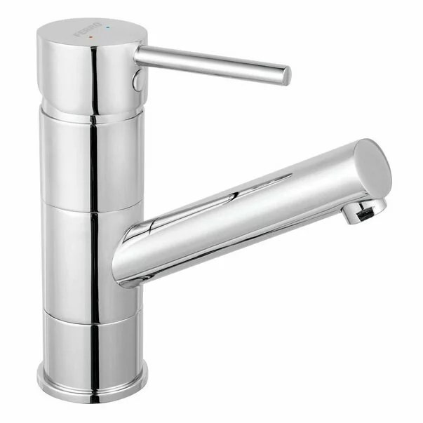 Baterii chiuveta baie - Baterie lavoar cu pipa mobila Ferro Fiesta crom