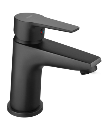 Baterii sanitare - Baterie lavoar cu ventil clik-clack, negru mat, Ferro Ritto