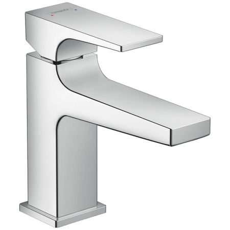 Baie - Baterie lavoar cu ventil Hansgrohe Metropol 100, cartus ceramic, tehnologie QuickClean, crom