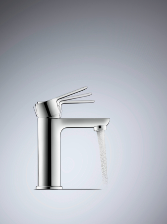 Baterie lavoar Duravit A11010002010, 35 mm, 5.5 l/min, 0.8 bar, 125 mm, 95 mm, 350 mm, 1 orificii instalare, Crom [3]