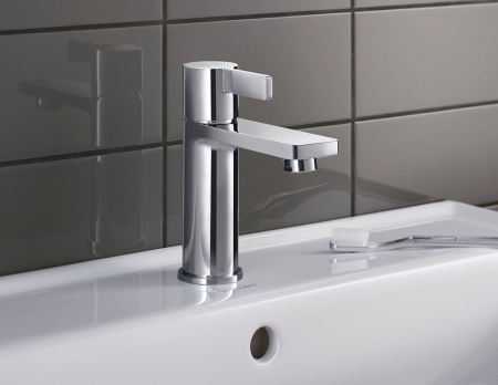 Baterie lavoar Duravit DE1010001010, 35 mm, 5 l/min, 0.8 bar, 161 mm, 139 mm, 434 mm, 1 orificii instalare, Crom [10]