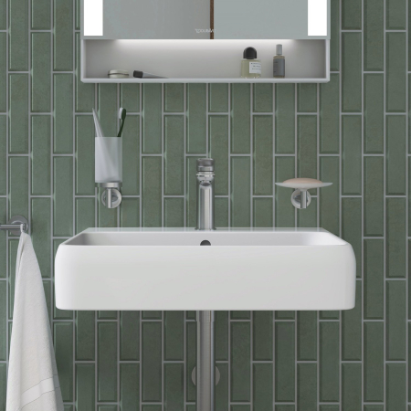 Baterie lavoar Duravit WA1020001070, 5 l/min, 0.5 bar, 35 mm, 171 mm, 166 mm, 361 mm, 1 orificii instalare, Otel satinat [3]
