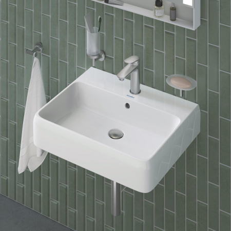 Baterie lavoar Duravit WA1020001070, 5 l/min, 0.5 bar, 35 mm, 171 mm, 166 mm, 361 mm, 1 orificii instalare, Otel satinat [2]