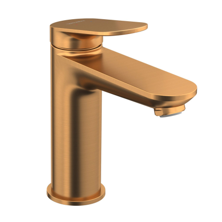 Baie - Baterie lavoar Duravit WA1020002004, Wave, tip comanda monocomanda, marime m, tip instalare pe lavoar, bronz