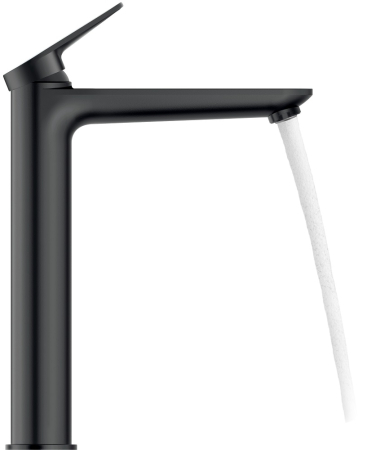 Baterie lavoar Duravit WA1040002046, Wave, tip comanda monocomanda, marime xl, tip instalare pe blat, negru [1]