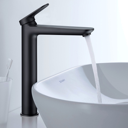 Baterie lavoar Duravit WA1040002046, Wave, tip comanda monocomanda, marime xl, tip instalare pe blat, negru [4]