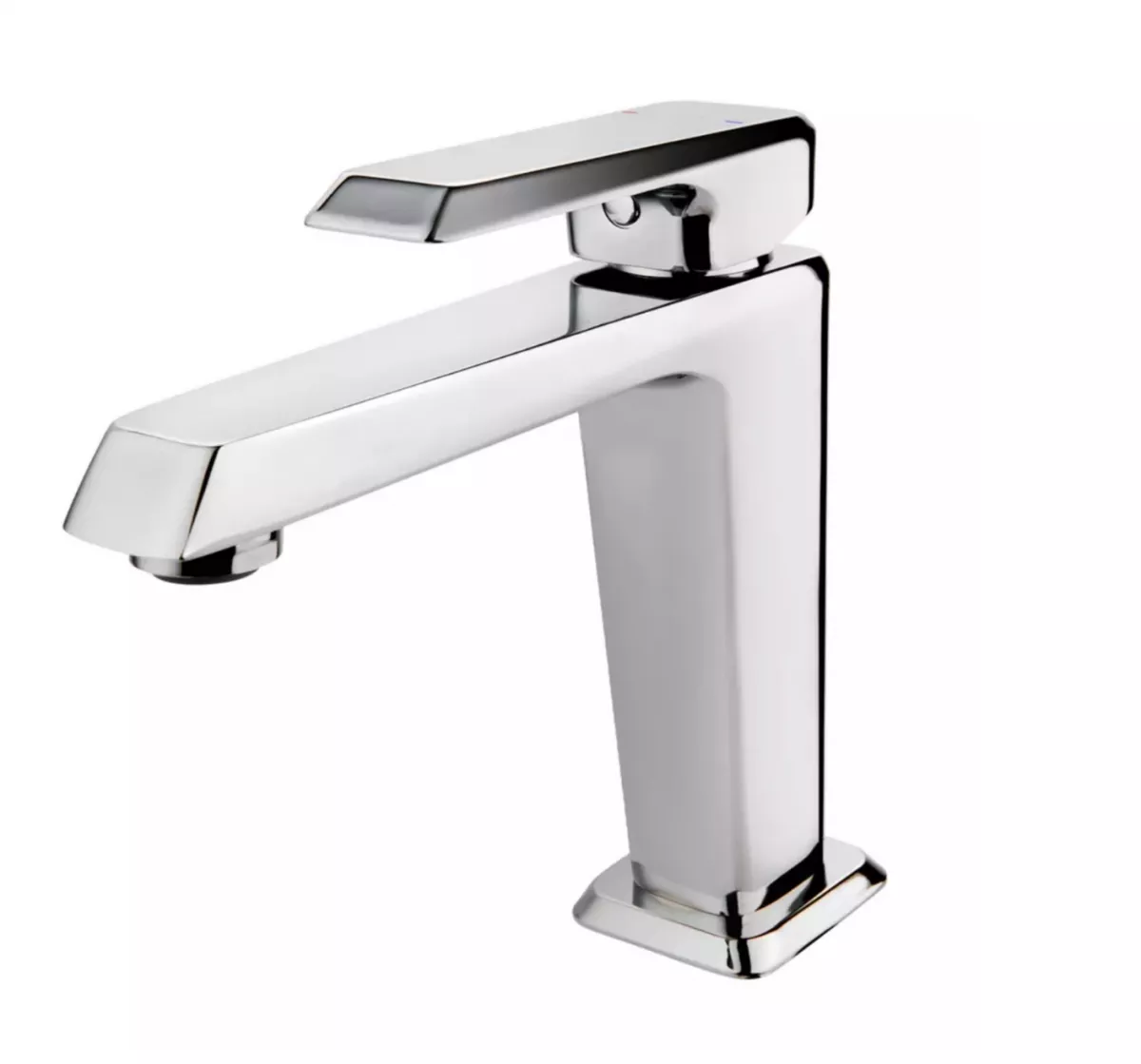 Baterii sanitare - Baterie lavoar FDesign Brina FD1-BRN-2-11, 3/8'', marimea M, monocomanda, cartus ceramic, fara ventil, crom