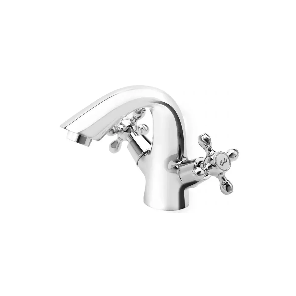 Baterii sanitare - Baterie lavoar Fdesign Lacrima, S, 128 mm, crom, FD1-LRA-2-11