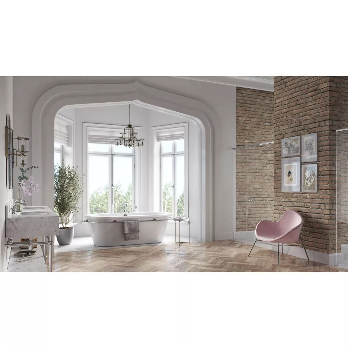 Baterie lavoar Fdesign Lacrima, S, 128 mm, crom, FD1-LRA-2-11 [4]