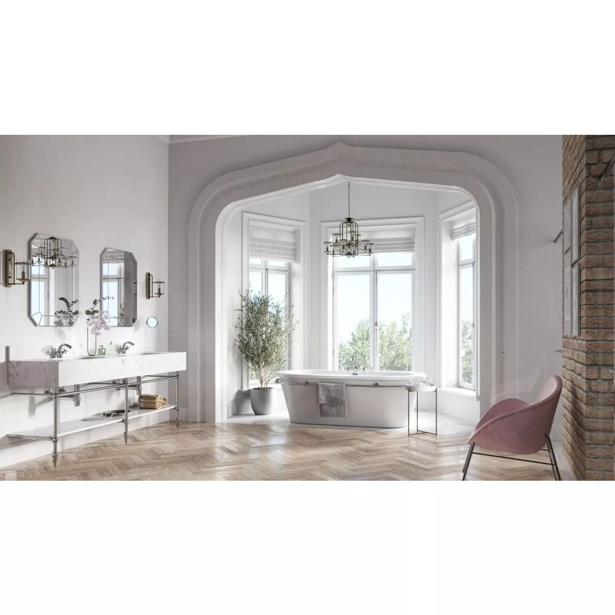 Baterie lavoar Fdesign Lacrima, S, 128 mm, crom, FD1-LRA-2-11 [3]