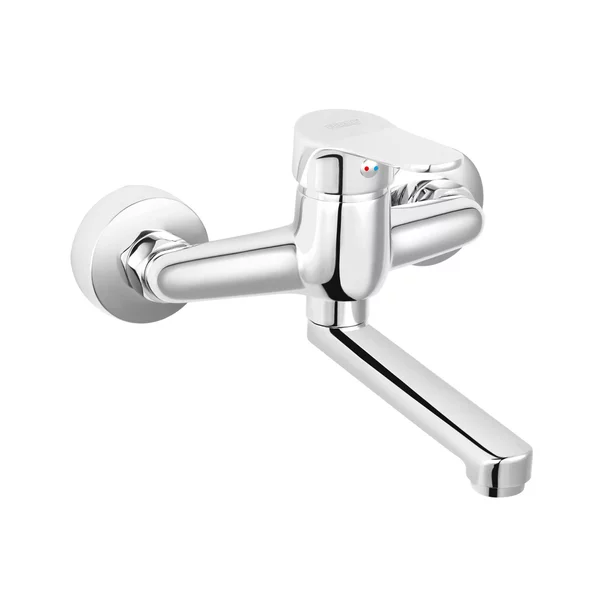 Baterii chiuveta baie - Baterie lavoar Ferro Isso monocomanda crom lucios cu pipa rotatoiva