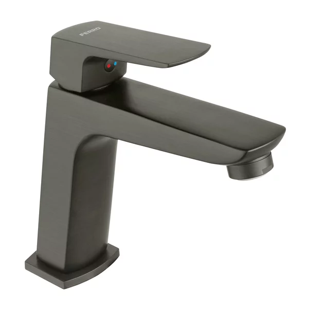 Baterii sanitare - Baterie lavoar Ferro Vitto Verdeline monocomanda gri Gun Metal mat