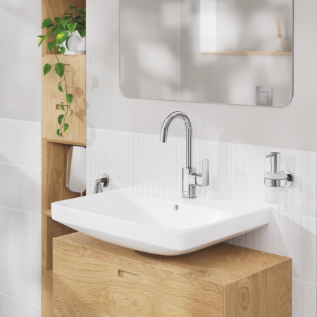 Baie - Baterie lavoar Grohe 1017710000, 28 mm, 5 l/min, 0.6 bar, 35 mm, 311 mm, 140 mm, 395 mm, 1 orificii instalare, Crom