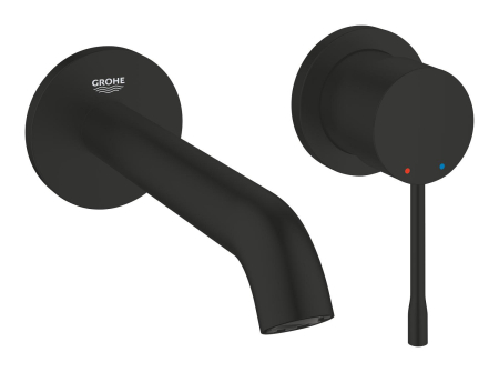 Baie - Baterie lavoar Grohe 194082431, Essence, tip comanda monocomanda, marime m, numar orificii instalare 2, negru
