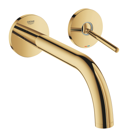 Baterii chiuveta baie - Baterie lavoar Grohe 19918GL3, Atrio, 1/2'', 221 mm, lucios, auriu