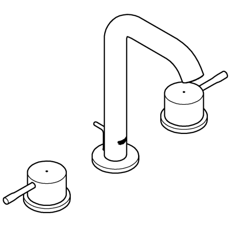Baterie lavoar Grohe 20296GL1, Essence, M, 193 mm, ventil, lucios, auriu [5]