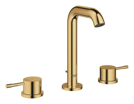 Baterii chiuveta baie - Baterie lavoar Grohe 20296GL1, Essence, M, 193 mm, ventil, lucios, auriu