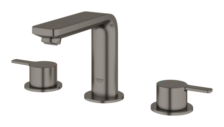 Baterie lavoar Grohe 20304AL1, Lineare, S, 120 mm, ventil, mat, grafit [1]