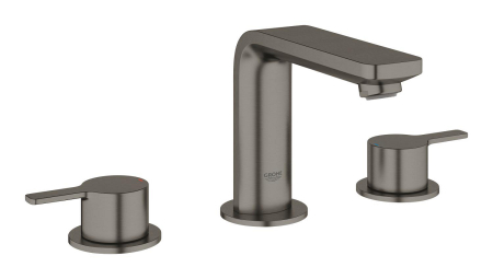 Baterii chiuveta baie - Baterie lavoar Grohe 20304AL1, Lineare, S, 120 mm, ventil, mat, grafit