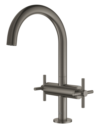 Baterie lavoar Grohe 21019AL3, Atrio, 3/8'', L, 303 mm, ventil, lucios, grafit [2]