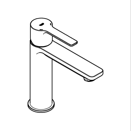 Baterie lavoar Grohe 23106DL1, 28 mm, 5 l/min, 0.6 bar, 35 mm, 180 mm, 128 mm, 360 mm, 1 orificii instalare, Cupru [12]