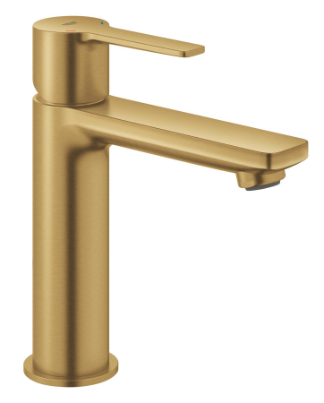 Baterie lavoar Grohe 23106GN1, Lineare, M, 180 mm, ventil, mat, auriu [1]