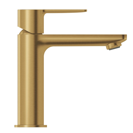 Baterie lavoar Grohe 23106GN1, Lineare, M, 180 mm, ventil, mat, auriu [3]