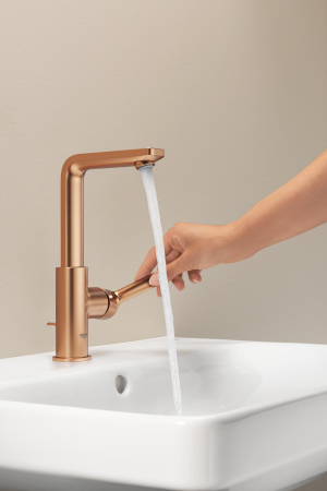 Baterie lavoar Grohe 23296DL1, Lineare, L, 252 mm, ventil, mat, cupru [5]