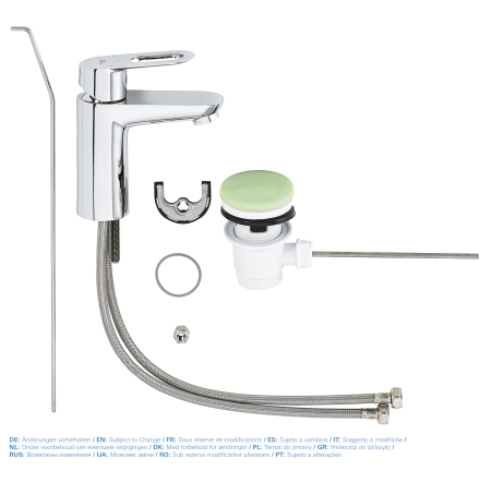Baterie lavoar Grohe 23335000, 28 mm, 5.7 l/min, 1 bar, 35 mm, 150 mm, 91 mm, 1.24 kg, 395 mm, monocomanda, Crom [4]