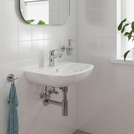 Baterie lavoar Grohe 23335001, 1 bar, 35 mm, 147 mm, 93 mm, 398 mm, 1 orificii instalare, 3/8 dimensiune racord, Crom [7]