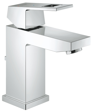 Baie - Baterie lavoar Grohe 2339000E, Eurocube, S, 157 mm, ECO, ventil, crom