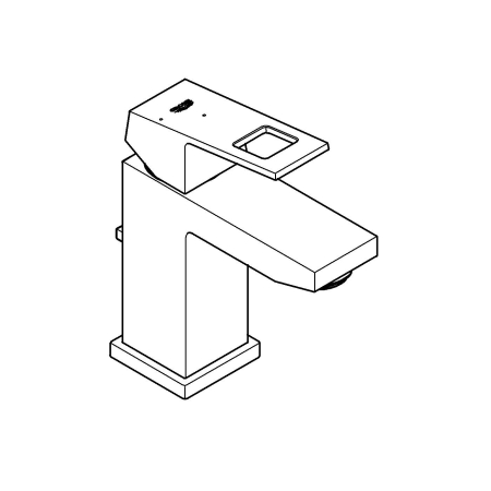 Baterie lavoar Grohe 2339000E, Eurocube, S, 157 mm, ECO, ventil, crom [2]