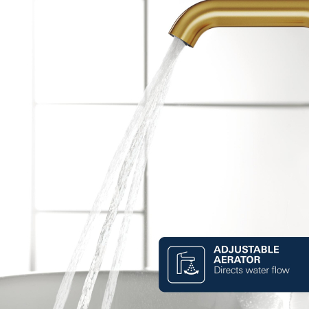 Baterie lavoar Grohe 23444GN1, Lineare, pe perete, 207 mm, necesita valva, mat, auriu [9]