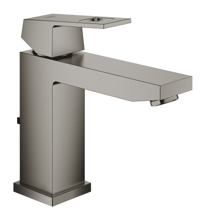 Baterie lavoar Grohe 23445AL0, Eurocube, 3/8'', marimea M, ventil cu tija, mat, grafit [1]