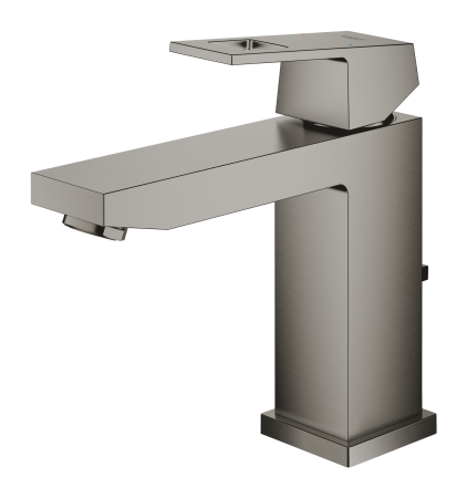 Baie - Baterie lavoar Grohe 23445AL0, Eurocube, 3/8'', marimea M, ventil cu tija, mat, grafit