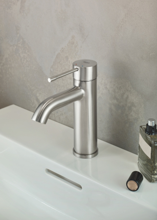 Baterie lavoar Grohe 23589DC1, Essence, 3/8'', M, 174 mm, ventil, mat, otel satinat [1]