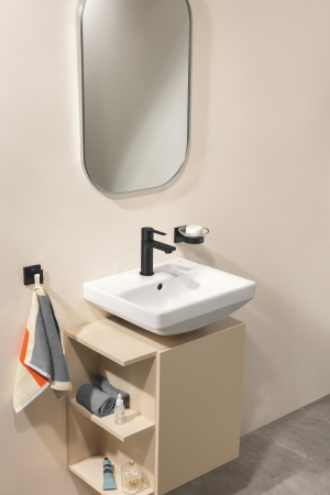 Baterie lavoar Grohe 237912431, Lineare, tip comanda monocomanda, marime m, tip instalare pe blat, pe lavoar, negru [3]