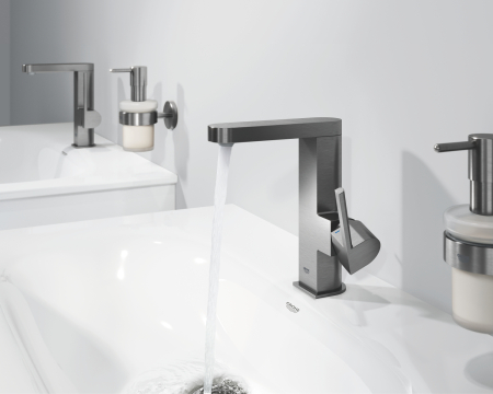 Baterie lavoar Grohe 23871AL3, Plus, M, 190 mm, pivotanta, ventil, mat, grafit [6]
