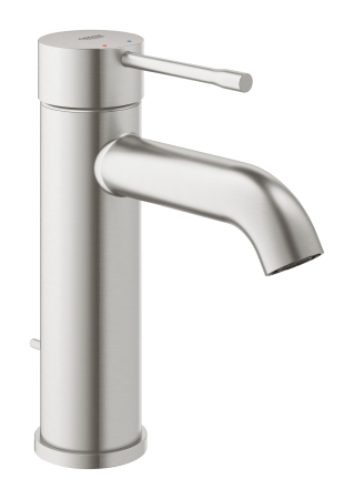 Baie - Baterie lavoar Grohe 24171DC1, Essence, S, 174 mm, ventil, mat, otel satinat