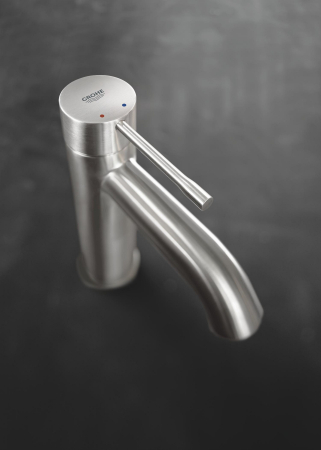 Baterie lavoar Grohe 24171DC1, Essence, S, 174 mm, ventil, mat, otel satinat [4]