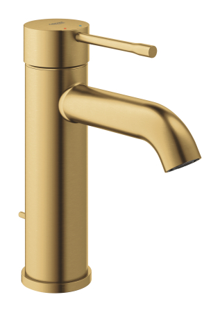 Baie - Baterie lavoar Grohe 24171GN1, Essence, 3/8'', S, 174 mm, ventil, mat, auriu