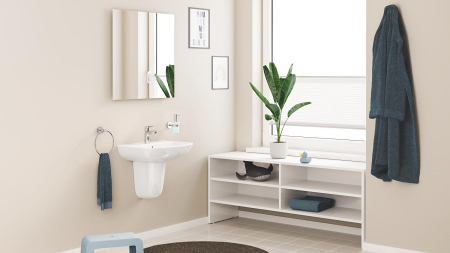 Baterie lavoar Grohe 24199001, 28 mm, 5.7 l/min, 0.8 bar, 35 mm, 147 mm, 93 mm, 395 mm, 1 orificii instalare, Crom [5]