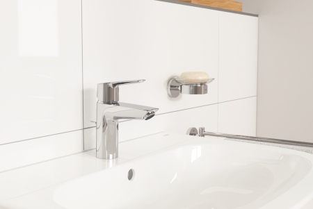 Baterie lavoar Grohe 24209002, 1 bar, 35 mm, 165 mm, 109 mm, 395 mm, 1 orificii instalare, 3/8 dimensiune racord, Crom [2]