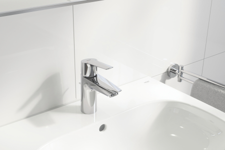 Baterie lavoar Grohe 24209002, 1 bar, 35 mm, 165 mm, 109 mm, 395 mm, 1 orificii instalare, 3/8 dimensiune racord, Crom [1]