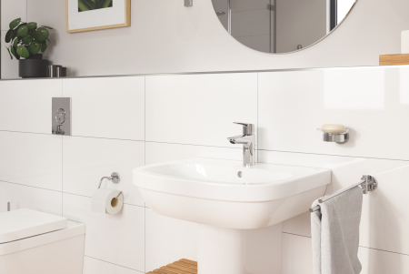 Baterie lavoar Grohe 24209002, 1 bar, 35 mm, 165 mm, 109 mm, 395 mm, 1 orificii instalare, 3/8 dimensiune racord, Crom [7]